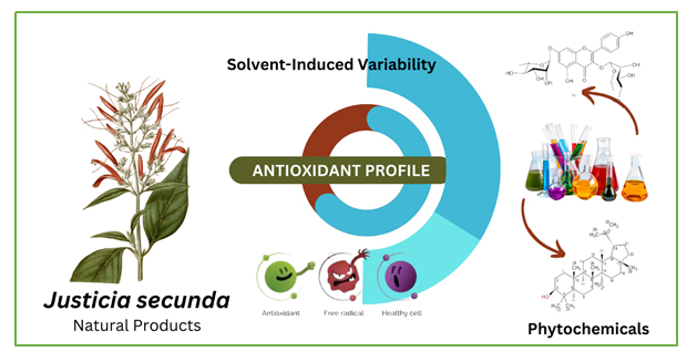 A Comprehensive Review of Solvent-Induced Variability in Antioxidant Profiling of Plants Extract: Justicia secunda 